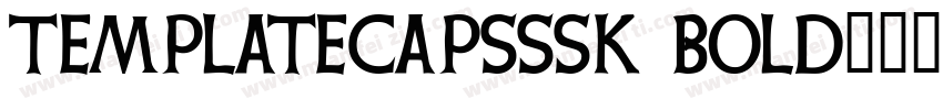 TemplateCapsSSK Bold字体转换